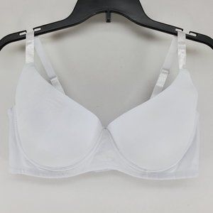 Bra 44D White Padded Full Coverage Underwire